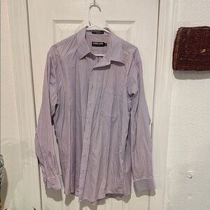 Kirkland Signature Lavender Striped Shirt